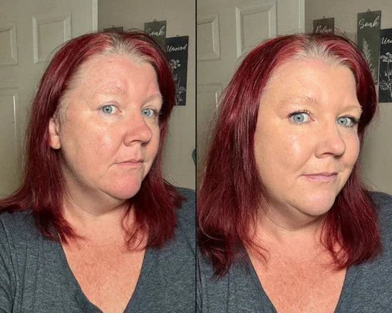 Customer face comparison photo