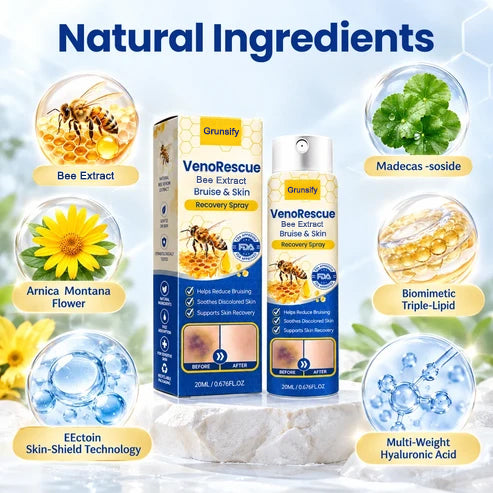 Grunsify VenoRescue Bee-Extract bruise skin recovery spray