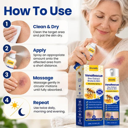 Grunsify VenoRescue Bee-Extract bruise skin recovery spray