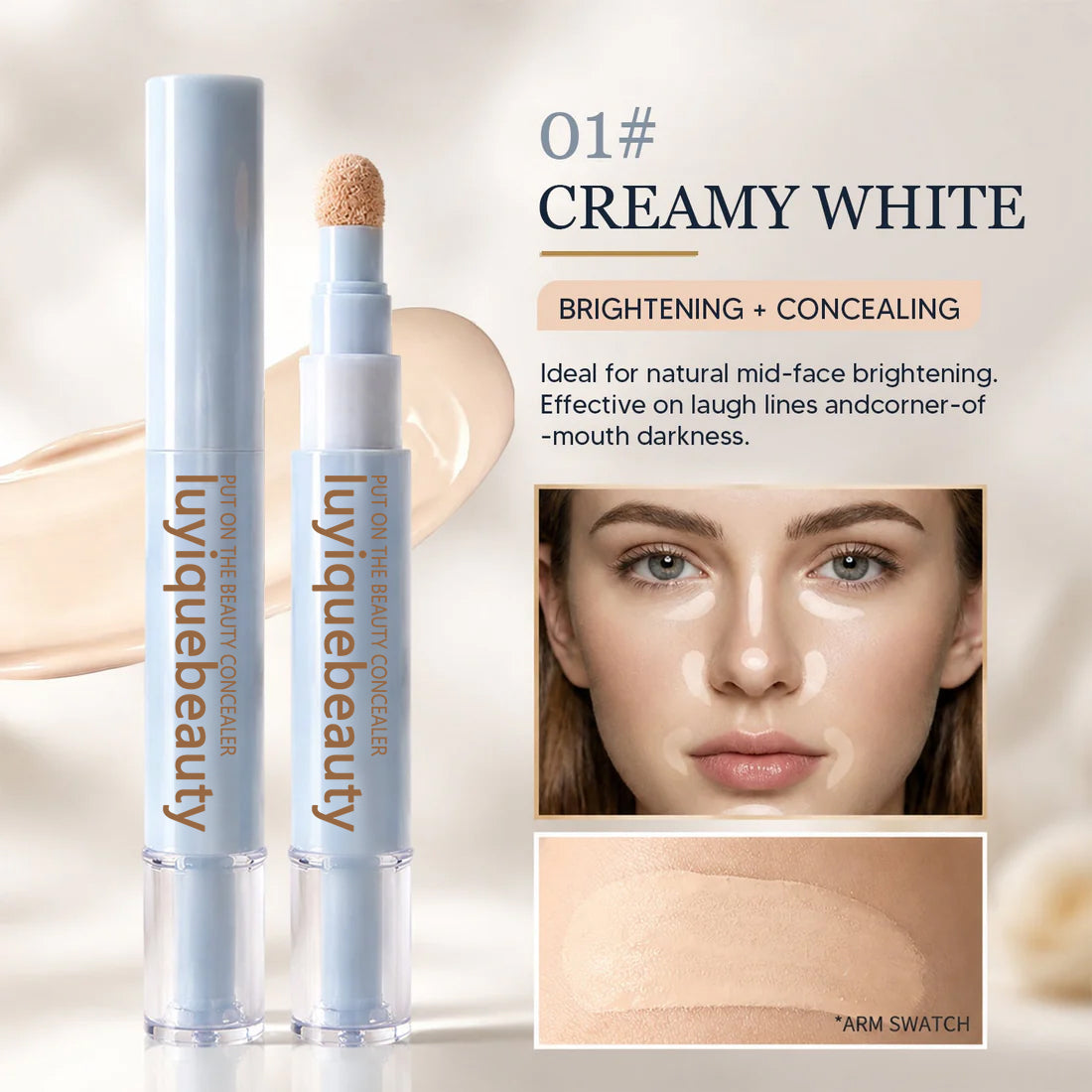 💝 Today Only — 50% Off 💝 Concealer Pen – Brightens, color-corrects, and provides long-lasting coverage