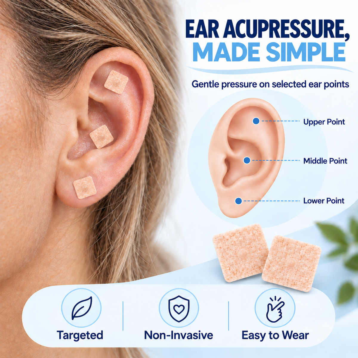 ✨ Medazy™ Acupressure Ear Clips – Support Circulation, Reduce Puffiness, Relax & Sleep Better ✨