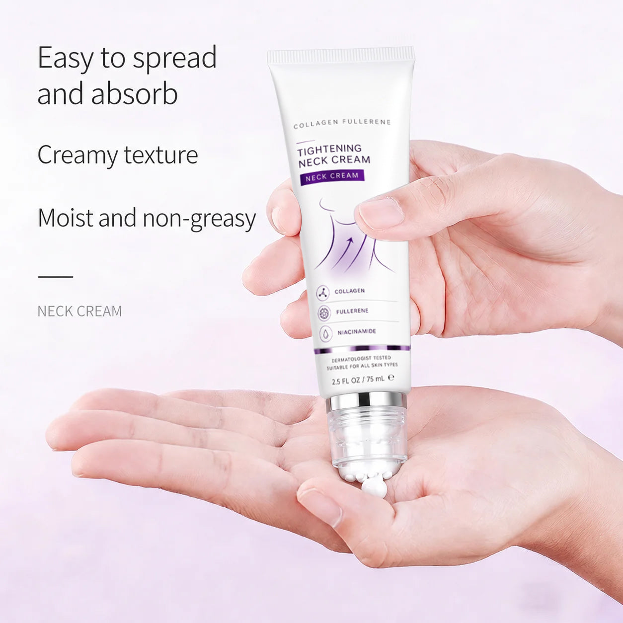 ✨Instant Neck Lift Cream  — 🧴 Infused with Retinol & Hyaluronic Acid | Firms the Neck, Reduces Wrinkles & Double Chin