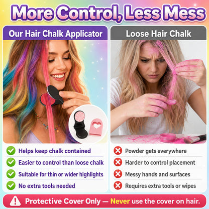 🔥Halloween Temporary Hair Color  🌈12-Color Temporary Hair Chalk Applicator Set